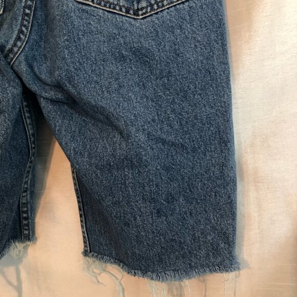 Gap Denim Shorts Distressed Med Wash Mens  32 - Picture 11 of 13